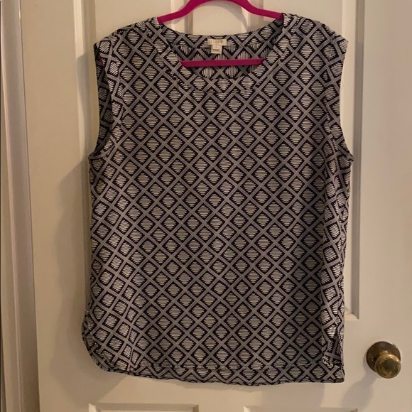 J Crew Perfect Draper Sleeveless Top - L - Picture 4 of 7
